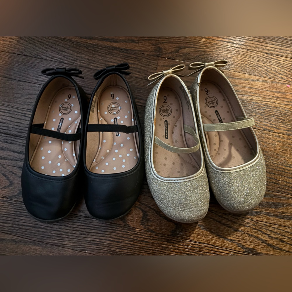 Two pairs of Girls Ballet flats